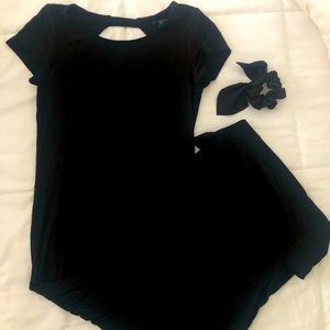 Black maxi with slits up side